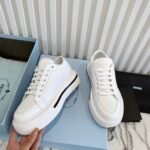 Prada Macro Re-Nylon And Brushed Leather Sneakers White 2Eg3763Lf5F0009 - Image 8