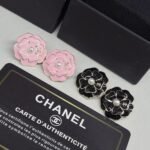 Chanel Camellia Earrings Black - Image 4