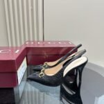 Gucci Women’s Horsebit Pump Gg Leather Black 792065 Aaegj 1000 - Image 8