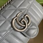 Gucci Gg Marmont Mini Shoulder Bag Grey 22Cm 446744 Um8An 1711 - Image 2
