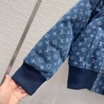 Louis Vuitton Monogram Blue Denim Bomber Jacket - Image 7