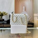 Summer Set: Chanel Classic Medium Handbag White 25Cm A01112 And 23P Quilted Cc Chain Mule Sandal White - Image 3