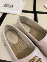 Gucci Leather Espadrille With Double G White ‎551890 Bko00 1000 - Image 2