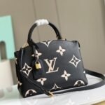 Louis Vuitton Petit Palais Bicolor Monogram Empreinte Black And Beige 29Cm M58913 - Image 2