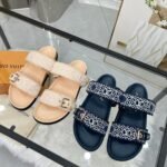 Louis Vuitton Bom Dia Flat Comfort Mule Navy Blue 1Ahmc7 - Image 6