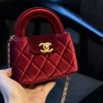 Chanel Velvet Nano Kelly Re Edition Red 13Cm - Image 2