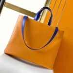 [Super Vip 1:1] Louis Vuitton Shopper Tote Bag MM Orange Safran 40Cm M24457 - Image 3