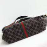 [Super Vip 1:1] Gucci Giglio Small Tote Bag Gg Denim Black And White 25Cm 860845 Fafyu 1155 - Image 3