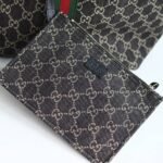 [Super Vip 1:1] Gucci Giglio Small Tote Bag Gg Denim Black And White 25Cm 860845 Fafyu 1155 - Image 5