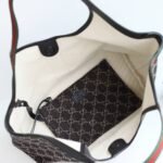 [Super Vip 1:1] Gucci Giglio Small Tote Bag Gg Denim Black And White 25Cm 860845 Fafyu 1155 - Image 6