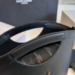 Saint Laurent Celia Mini Tote In Smooth Leather Black 20Cm 7910690U90W1000 - Image 6