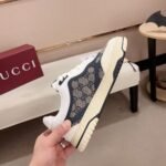 Gucci Women’s Re Web Sneaker Original Gg Canvas Beige And Blue ‎787476 Aadhw 9552 - Image 5