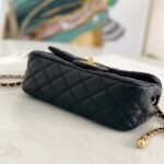 Chanel Shoulder Bag Black 20Cm Ap1787 - Image 4