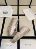 Gucci Leather Espadrille With Double G White ‎551890 Bko00 1000 - Image 7
