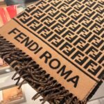 Fendi Ff Scarf Wool And Cashmere Brown Fxt113Aqcwf0Qe1 - Image 4