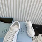 Prada Macro Re-Nylon And Brushed Leather Sneakers White 2Eg3763Lf5F0009 - Image 2