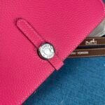 Hermes Dogon Duo Long Wallet Dark Pink 20Cm - Image 4