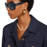 Gucci Interlocking Pearl Necklace Gold 839031 JCF27 8062 - Image 6