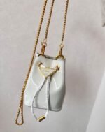 Prada Patent Leather Mini Pouch White 14Cm - Image 2