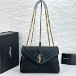 Saint Laurent Loulou Large In Matelassé Black 32Cm 803541Aaeax1000 - Image 2