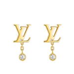 Louis Vuitton Idylle Blossom Lv Ear Stud Gold Earrings Q96495