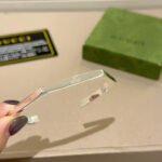 Gucci Trademark Sterling Silver Geometric Cuff Bracelet - Image 4