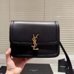 Saint Laurent Solferino Medium Satchel In Box Leather Lining Black 23Cm 6343050Sx0W1000 - Image 3