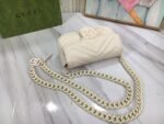 Gucci Women’S Natural Gg Marmont Leather Bag White 16.5Cm 699757 Um8Kv 9022 - Image 4