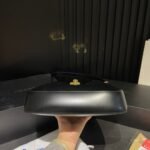 Prada Cleo Brushed Leather Shoulder Bag With Clasp Closure Black 26Cm 1Bc169 Zo6 F0632 V Meo - Image 8