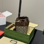 Gucci Horsebit 1955 Small Bucket Bag Brown 18Cm - Image 9