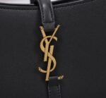 Saint Laurent Le 5 À 7 Hobo Bag In Smooth Leather Black Gold 23Cm 6572282R20W1000 - Image 4