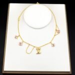 Louis Vuitton Lv Floragram Necklace Gold M03016 - Image 2