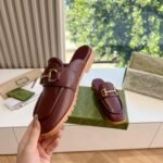 Gucci Women’S Mule With Horsebit Brown 771096 Aacai 2208 - Image 3
