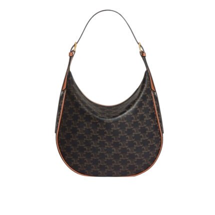 Celine Medium Heloise Bag In Triomphe Canvas Tan 30Cm 114712Fqm 04Lu