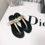 Gucci Thong Sandals With Double G White Leather ‎497444 A3N00 9022 - Image 2