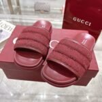 Gucci Men Slide Sandal Red 838089 Fad71 6257 - Image 8