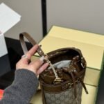 Gucci Horsebit 1955 Small Bucket Bag Brown 18Cm - Image 4