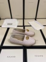 Gucci Leather Espadrille With Double G White ‎551890 Bko00 1000 - Image 6