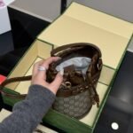 Gucci Horsebit 1955 Small Bucket Bag Brown 18Cm - Image 5