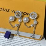 Louis Vuitton Midnight Pearl Earrings Palladium M02888 - Image 2