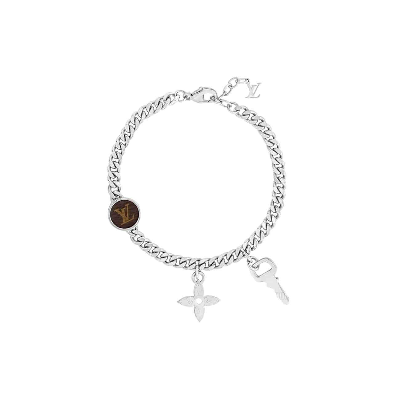 94-2-6 Louis Vuitton Monogram Lock Silver - Image 1