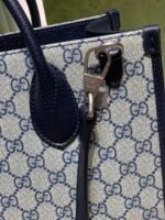 Gucci Tote Bag With Interlocking G Beige And Blue 31Cm 659983 K9Gsn 4075 - Image 5