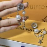 Louis Vuitton Midnight Pearl Earrings Palladium M02888 - Image 4