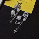 Louis Vuitton Midnight Pearl Earrings Palladium M02888 - Image 5