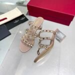 Valentino Garavani Rockstud Slider Sandal In Beige 2W0S0C47Ngu V6L - Image 3