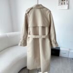 Celine Wiltern Trench Coat In Cotton Gabardine Beige 2M96A777S 01Tc - Image 3