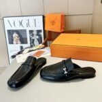 Hermes Lena Mule Black H241037Z 02350 - Image 5
