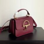 Gucci Siena Small Top Handle Bag Burgundy 19Cm - Image 3