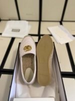 Gucci Leather Espadrille With Double G White ‎551890 Bko00 1000 - Image 4