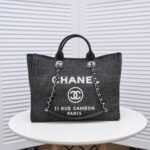 Chanel Large Tote Sliver Tone Metal Black Tote 38Cm A66941B06387 - Image 2